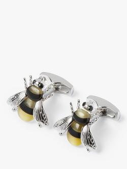 Simon Carter Darwin Bee Cufflinks, Yellow, Yellow
