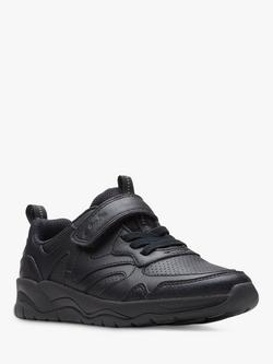 Clarks Kids' Clowder Sprint School Shoes - view 2, Black