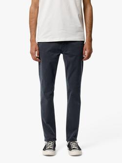 Nudie Jeans Easy Alvin Chino Trousers - view 2, Dark Midnight