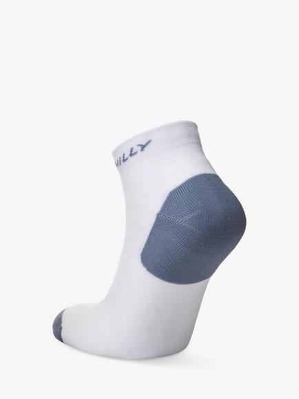 Hilly Active Quarter Length Running Socks, Pack of 2, White/Black/Grey