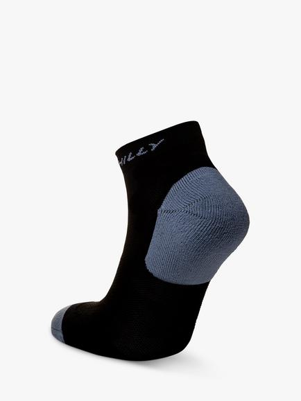 Hilly Active Quarter Length Running Socks, Pack of 2 - view 2, White/Black/Grey