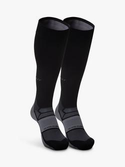 Hilly Pulse Compression Running Socks - view 2, Black/Grey