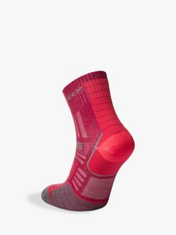 Hilly Twin Skin Ankle Running Socks - view 2, Magenta/Grey Marl