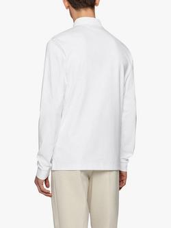Hugo Boss Pado Long Sleeve Polo Top - view 2, White