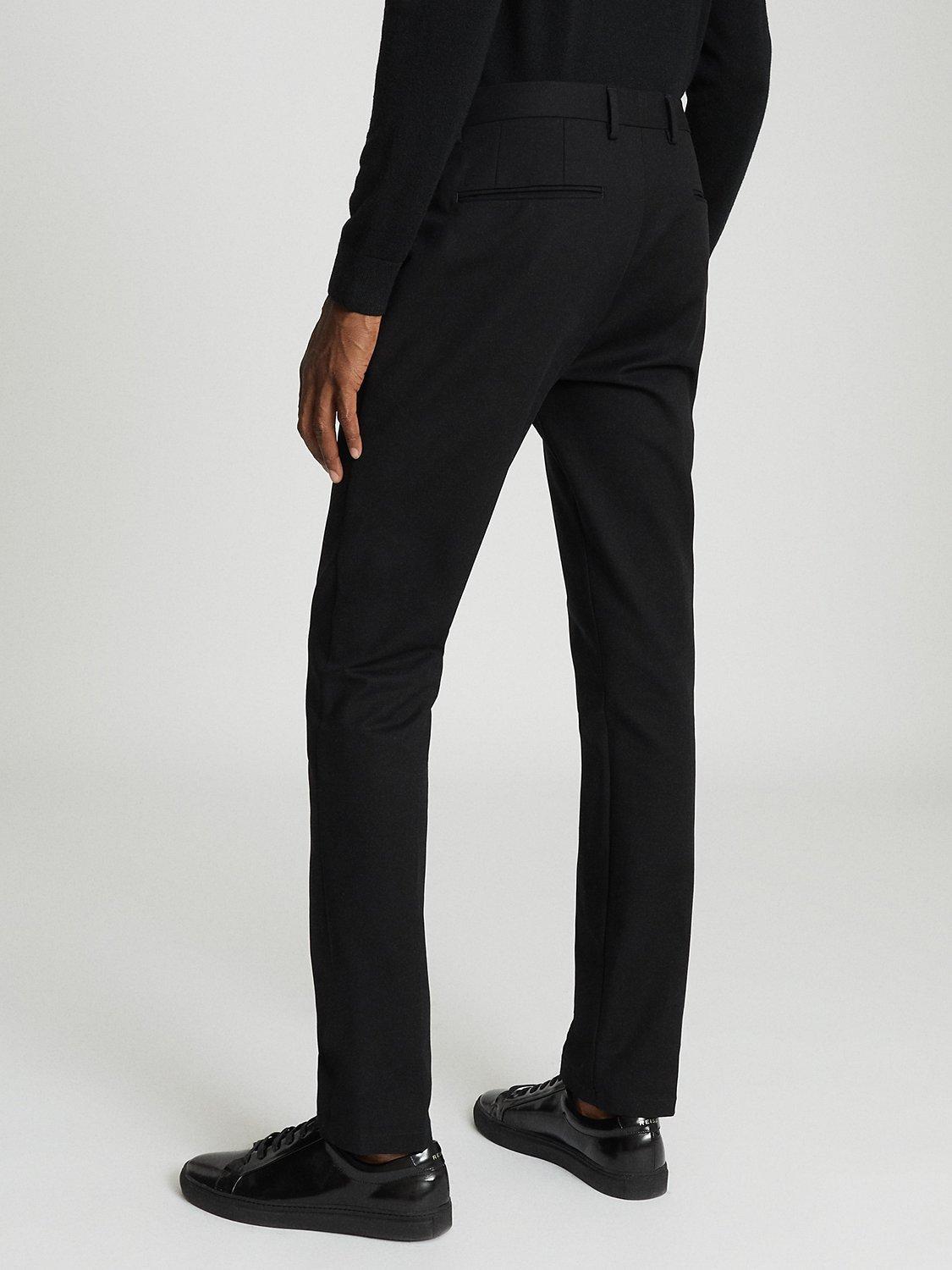 Reiss Eastbury Slim Fit Chinos, Black, 32R