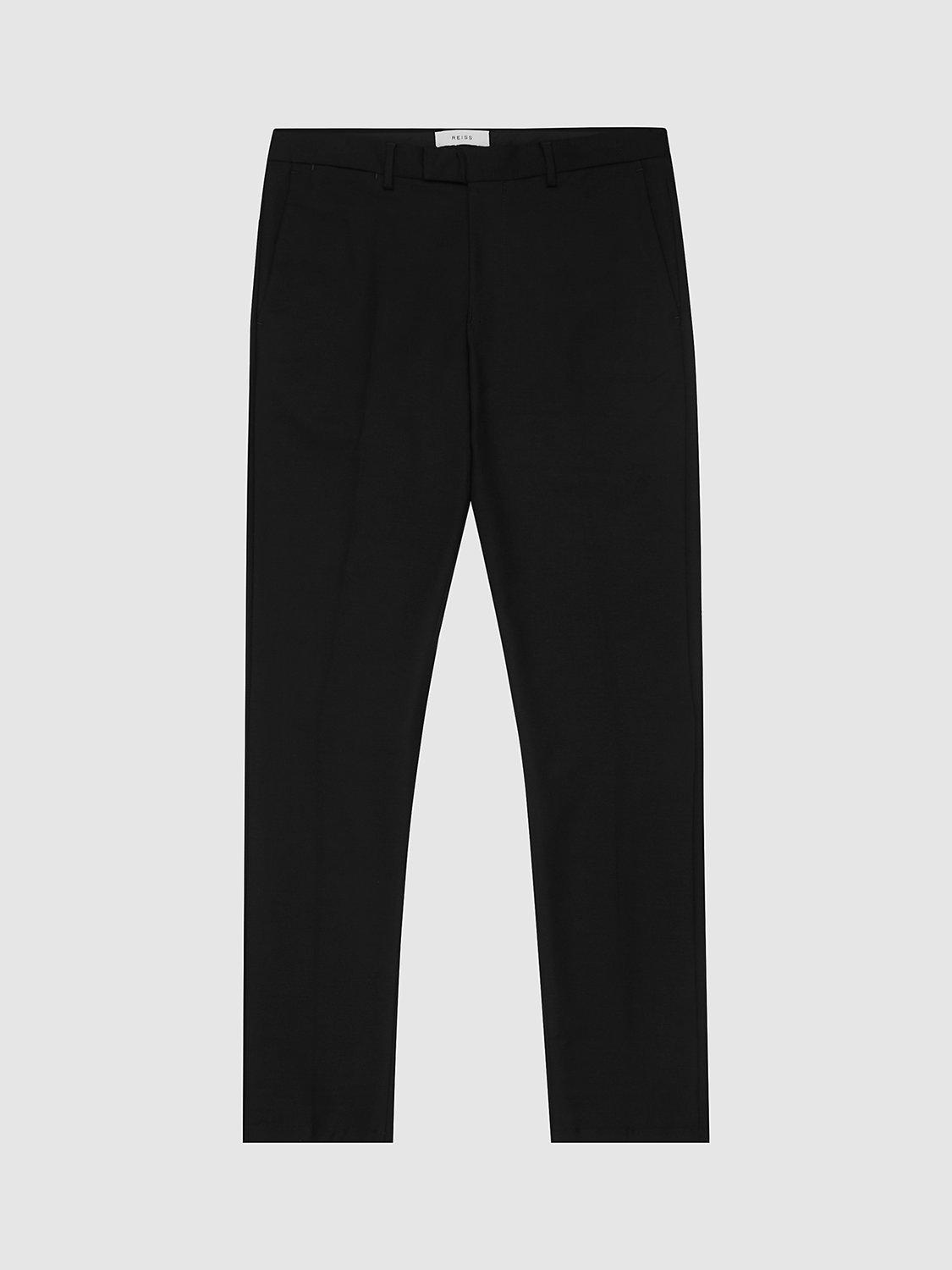 Reiss Eastbury Slim Fit Chinos, Black, 32R