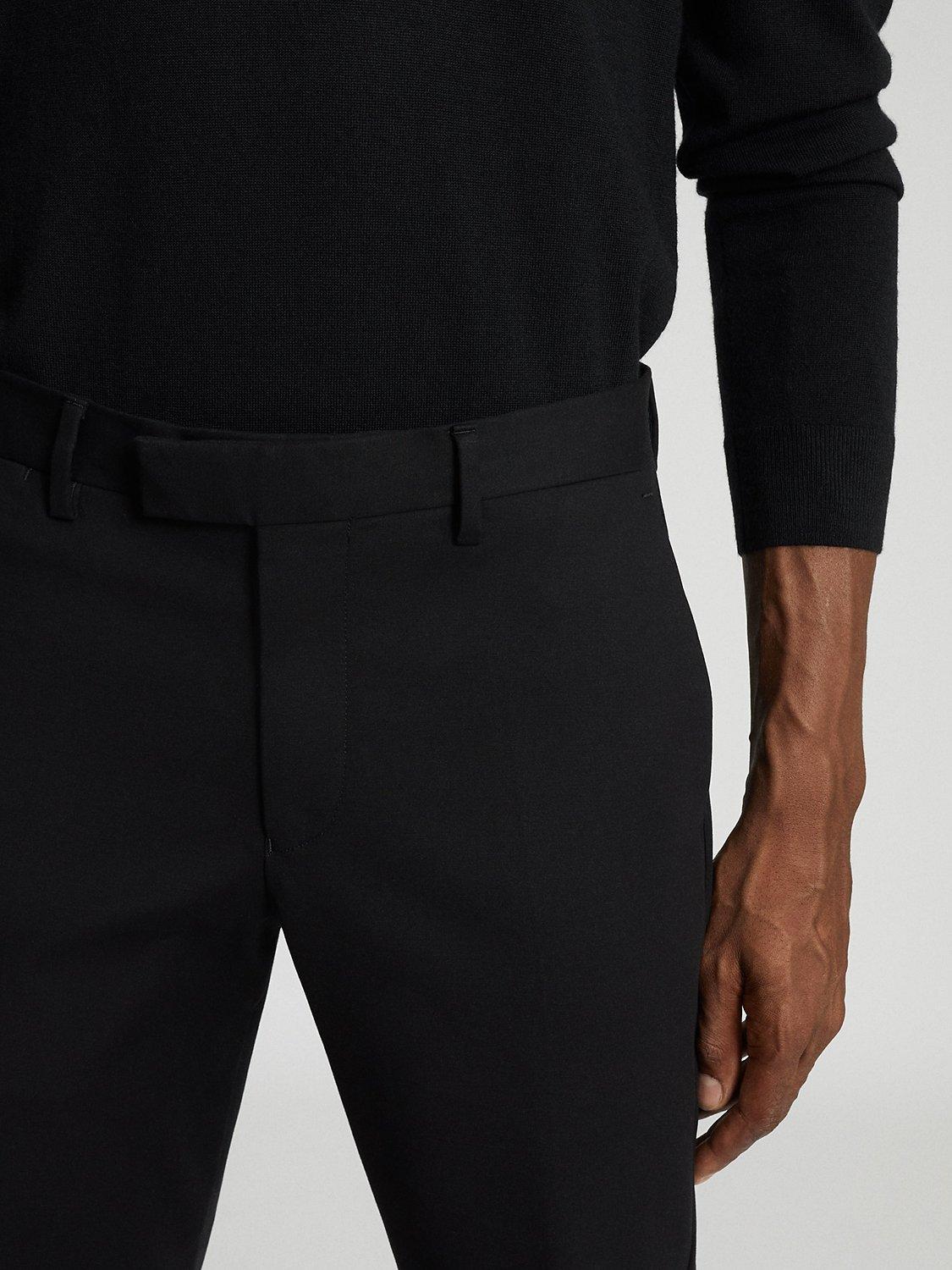 Reiss Eastbury Slim Fit Chinos, Black, 32R