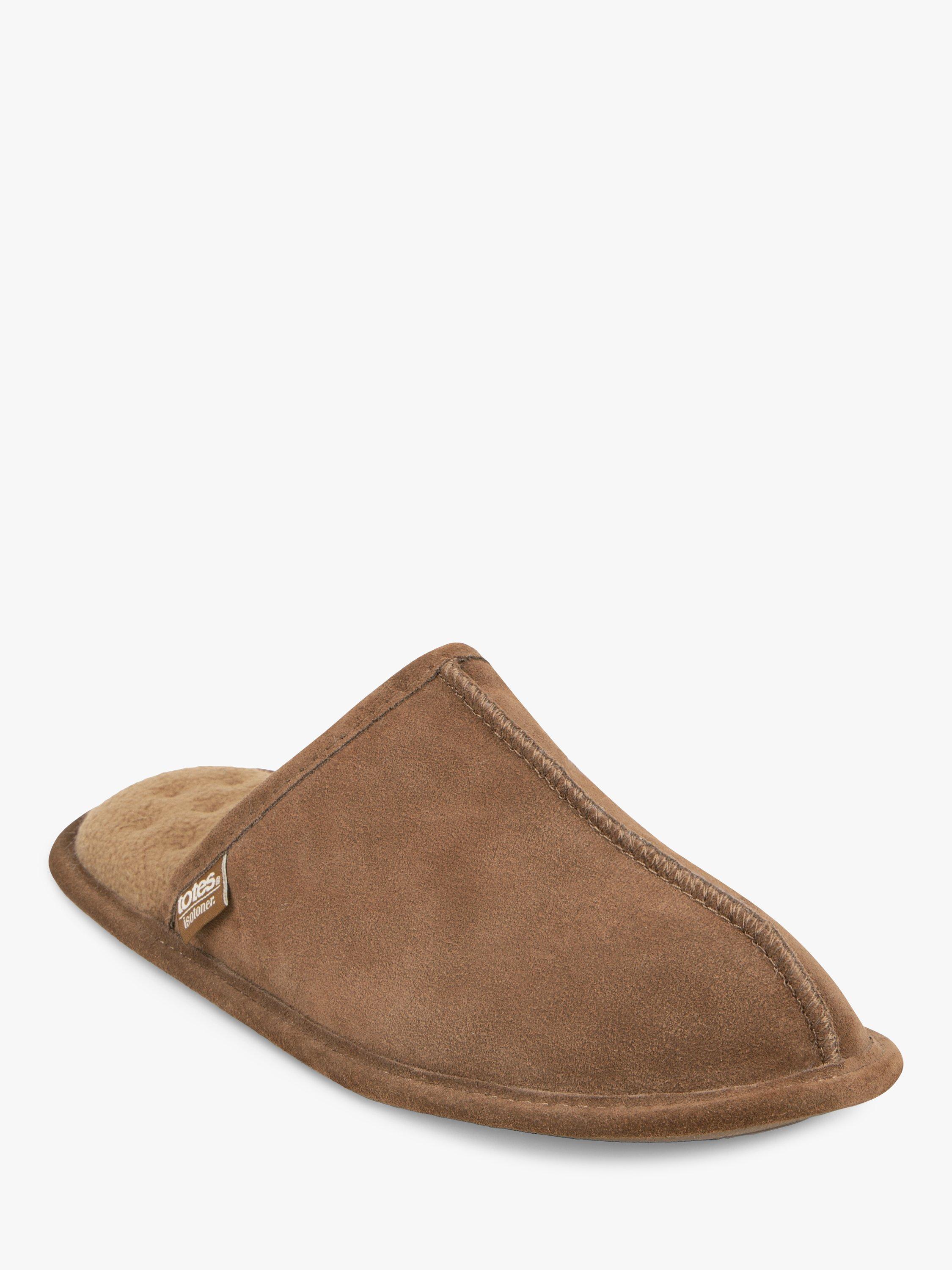 John lewis mens leather slippers online