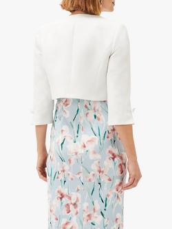 Phase Eight Zoelle Bow Detail Cuff Jacket - view 2, Ivory