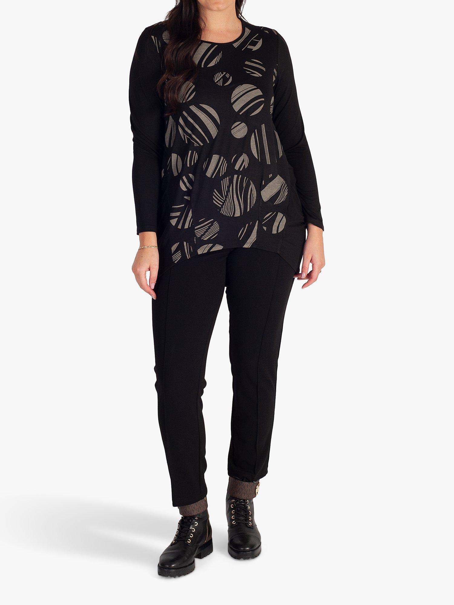 Product image 3 of 4, which shows chesca Pull On Trousers, Black, 14