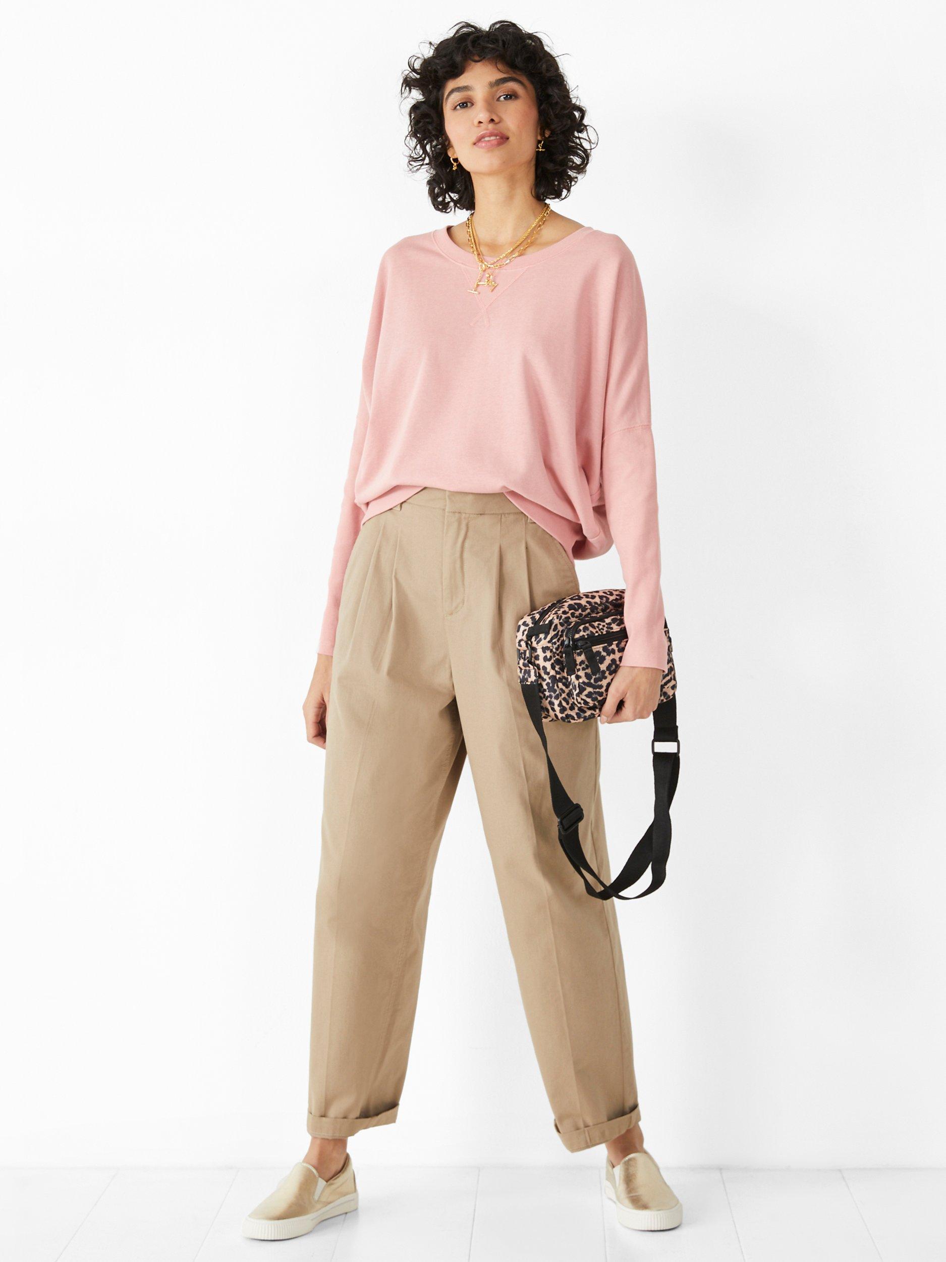HUSH Daisy Relaxed Fit Jersey Sweatshirt, Georgia Peach