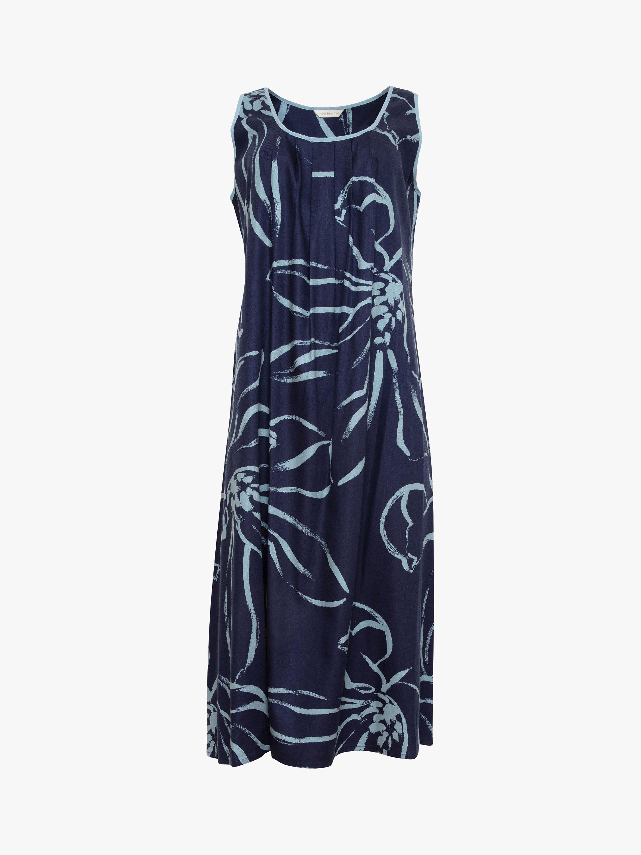 Product image 3 of 3, which shows Cyberjammies Emma Floral Print Nightdress, Blue, 8