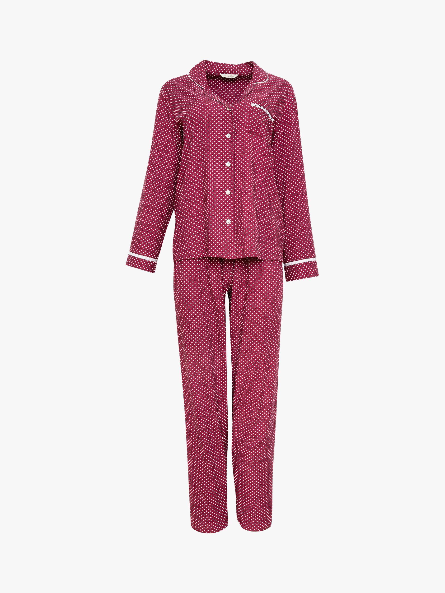 Product image 3 of 3, which shows Cyberjammies Katherine Spot Pyjamas, Magenta Mix, 8