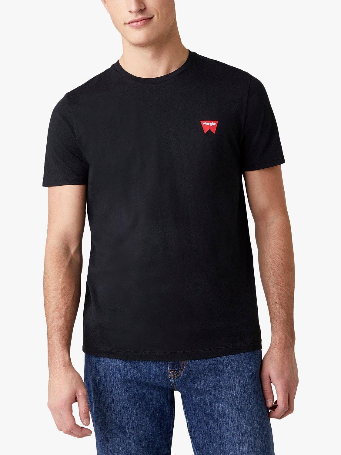 Wrangler Classic Logo Crew Neck T-Shirt, Black, M