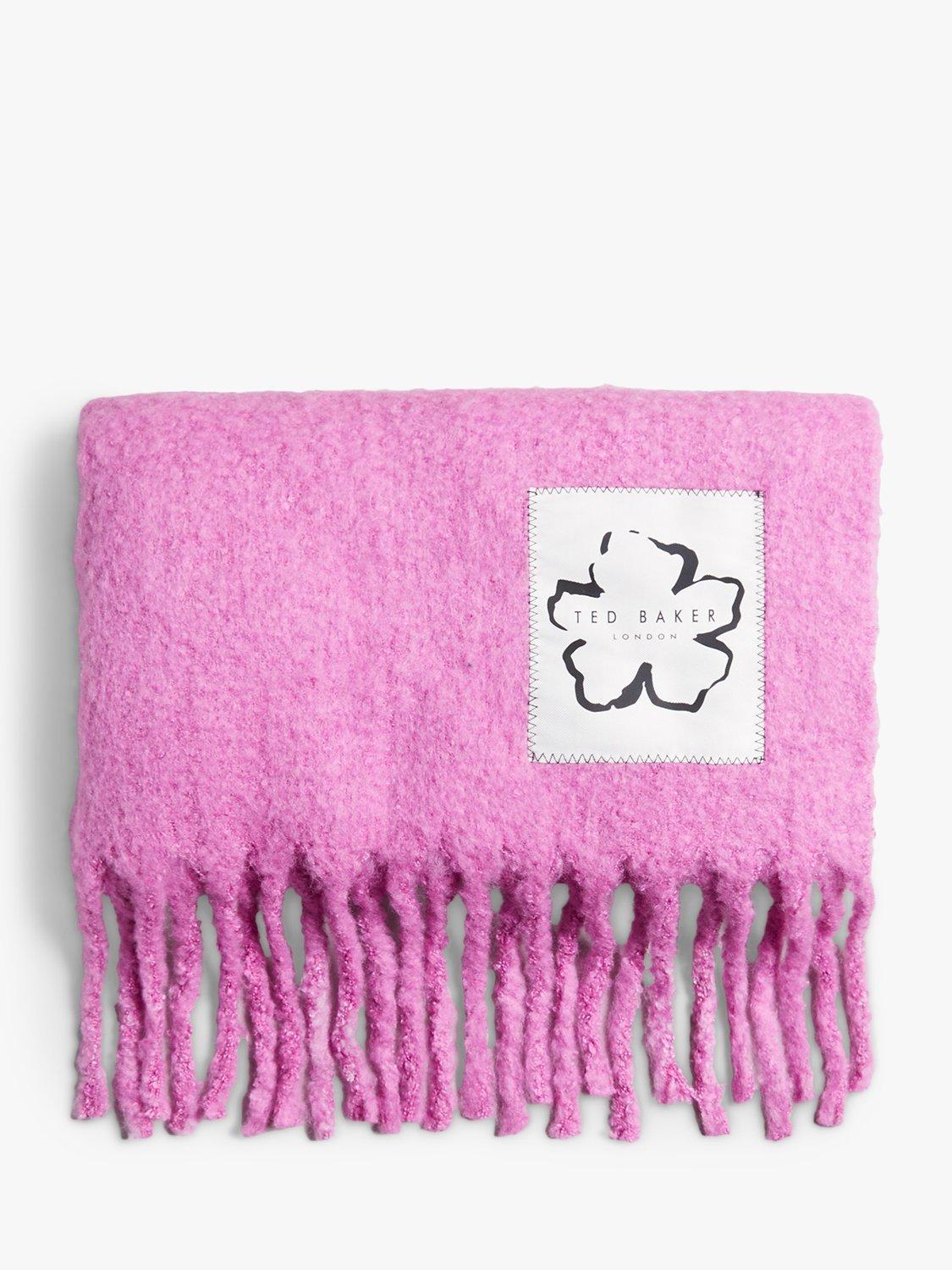 Ted Baker Tiba Oversized Tassel Scarf, Pink, One Size