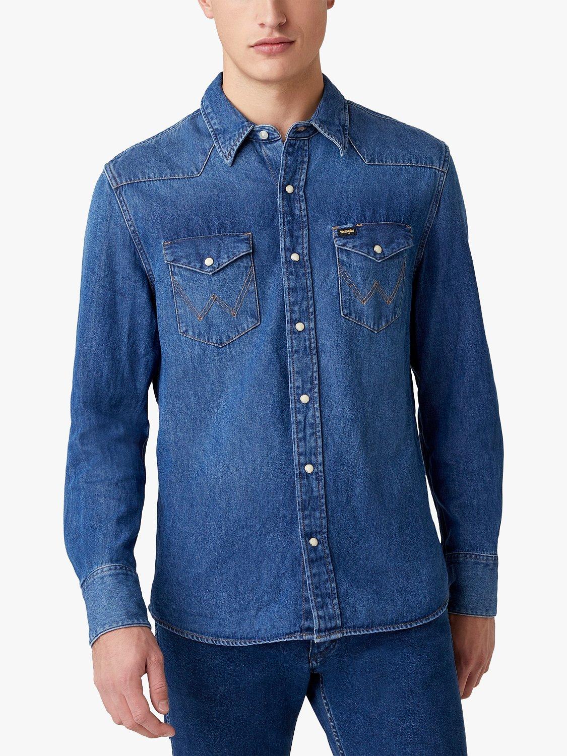 Wrangler Western 1 Year Denim Shirt, Blue