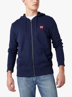 Wrangler Zip-Up Hoodie, Navy