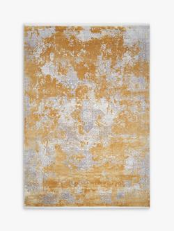 Gooch Luxury Distressed Kazak Rug, Gold, Gold