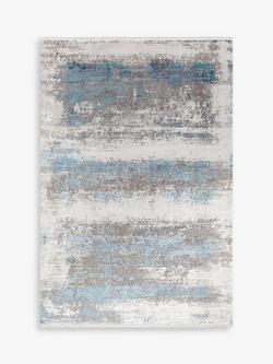 Gooch Luxury Distressed Ombre Rug, Blue