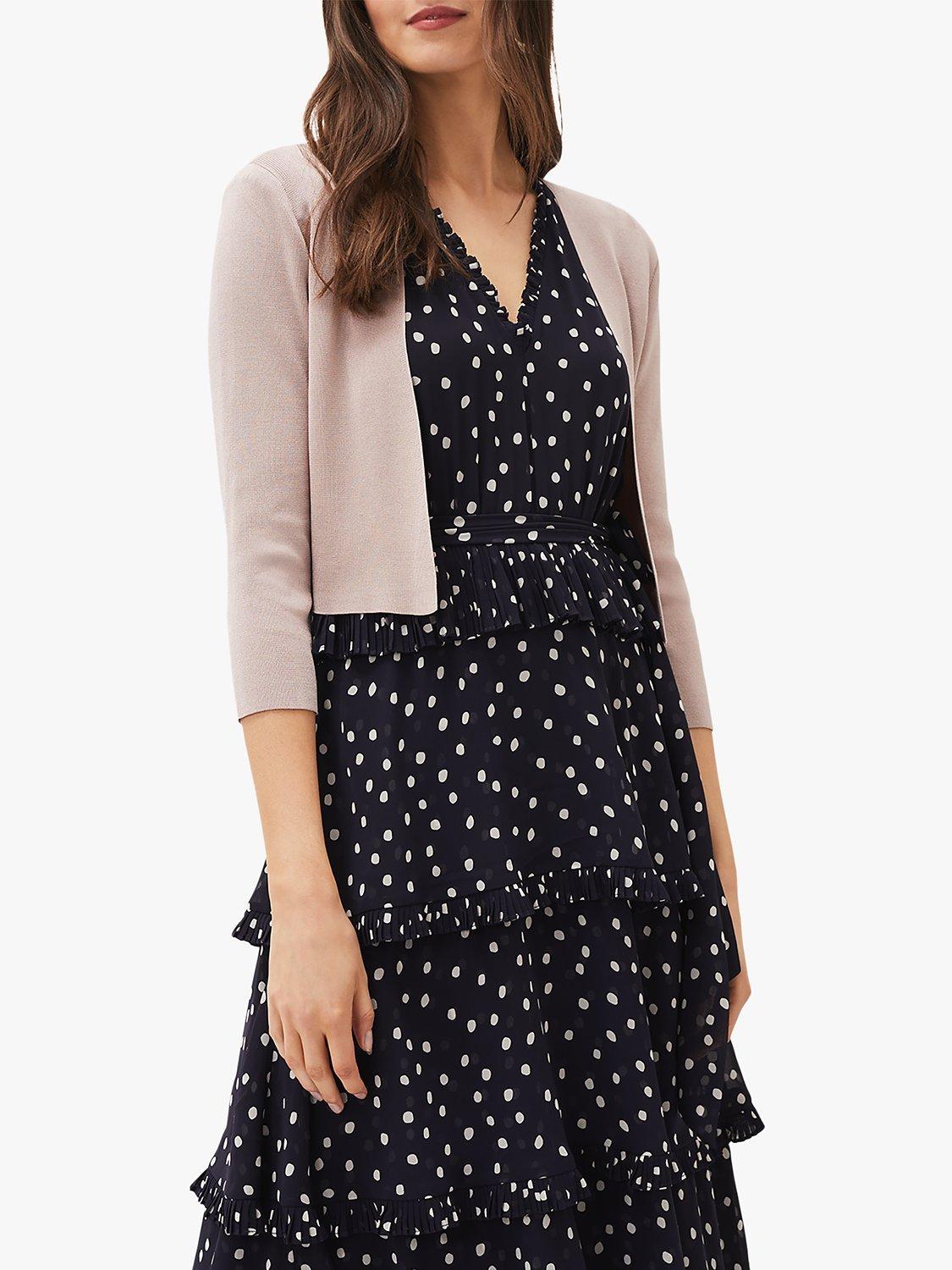 Phase Eight Sama Lightweight Knitted Jacket, Taupe