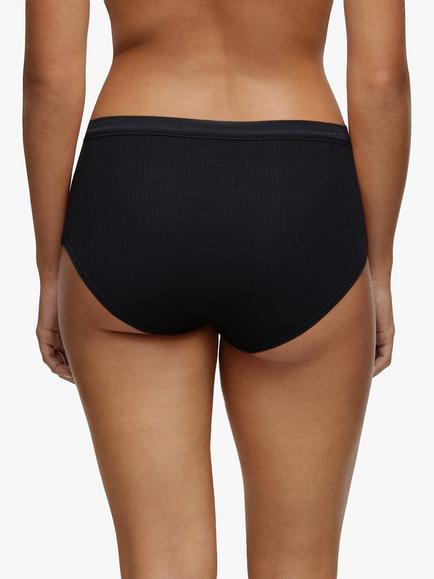 Chantelle Cotton Comfort High Waist Knickers - view 2, Black