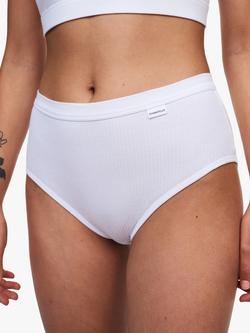 Chantelle Cotton Comfort High Waist Knickers, White