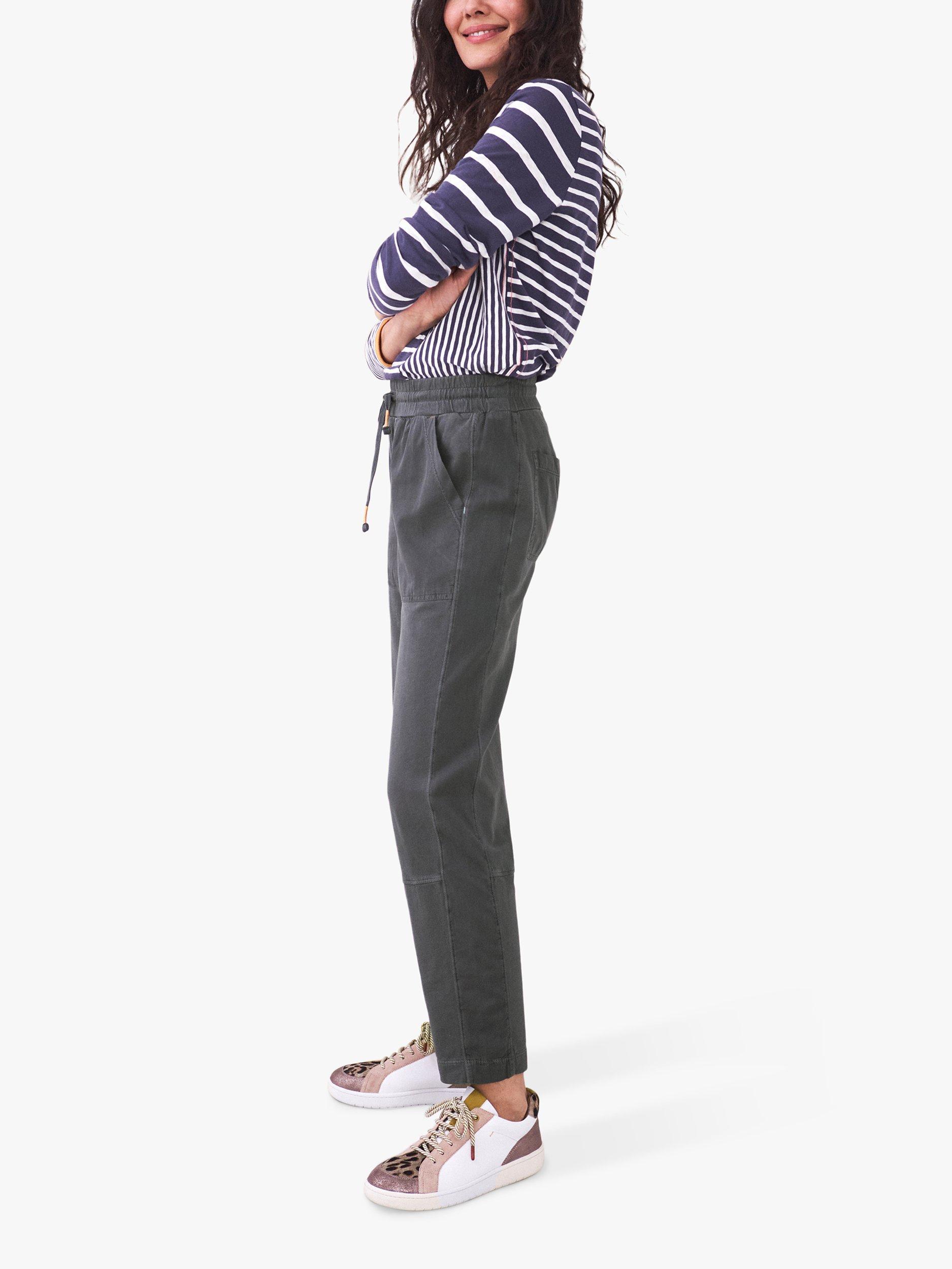 Product image 1 of 6, which shows White Stuff Ava Jersey Joggers, Dark Grey, 8