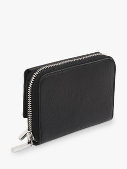 Whistles Bibi Zip Around Leather Purse - view 2, Black