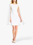 Adrianna Papell Cape Cocktail Dress, Ivory