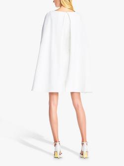 Adrianna Papell Cape Cocktail Dress, Ivory - view 2, Ivory