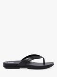 FitFlop Gracie Leather Flip Flops, Black