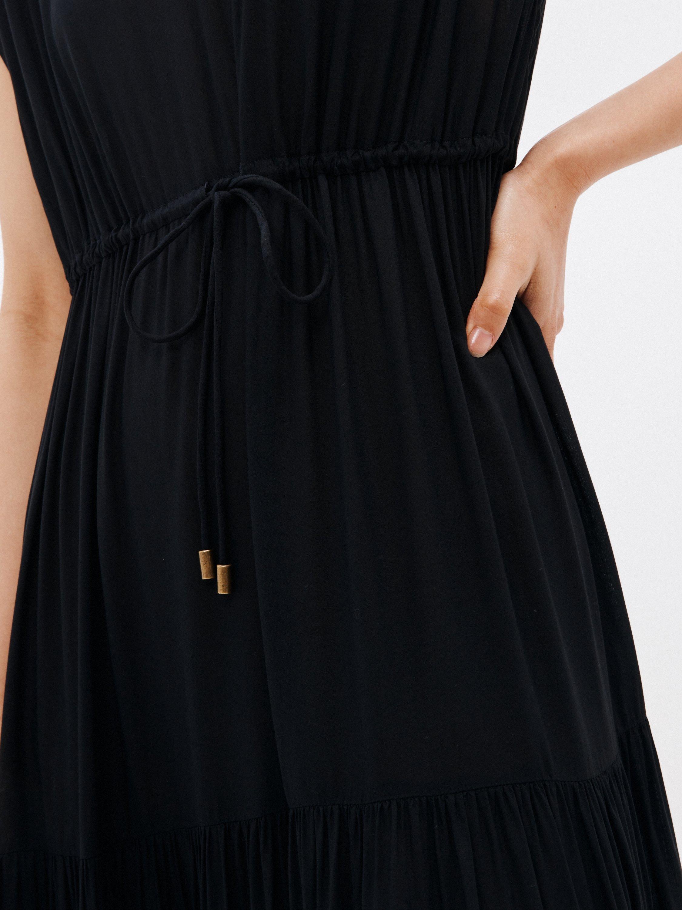 Product image 5 of 5, which shows John Lewis Plain Maxi Beach Dress, Black, XL