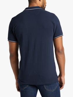 Lee Short Sleeve Polo Top - view 2, Navy