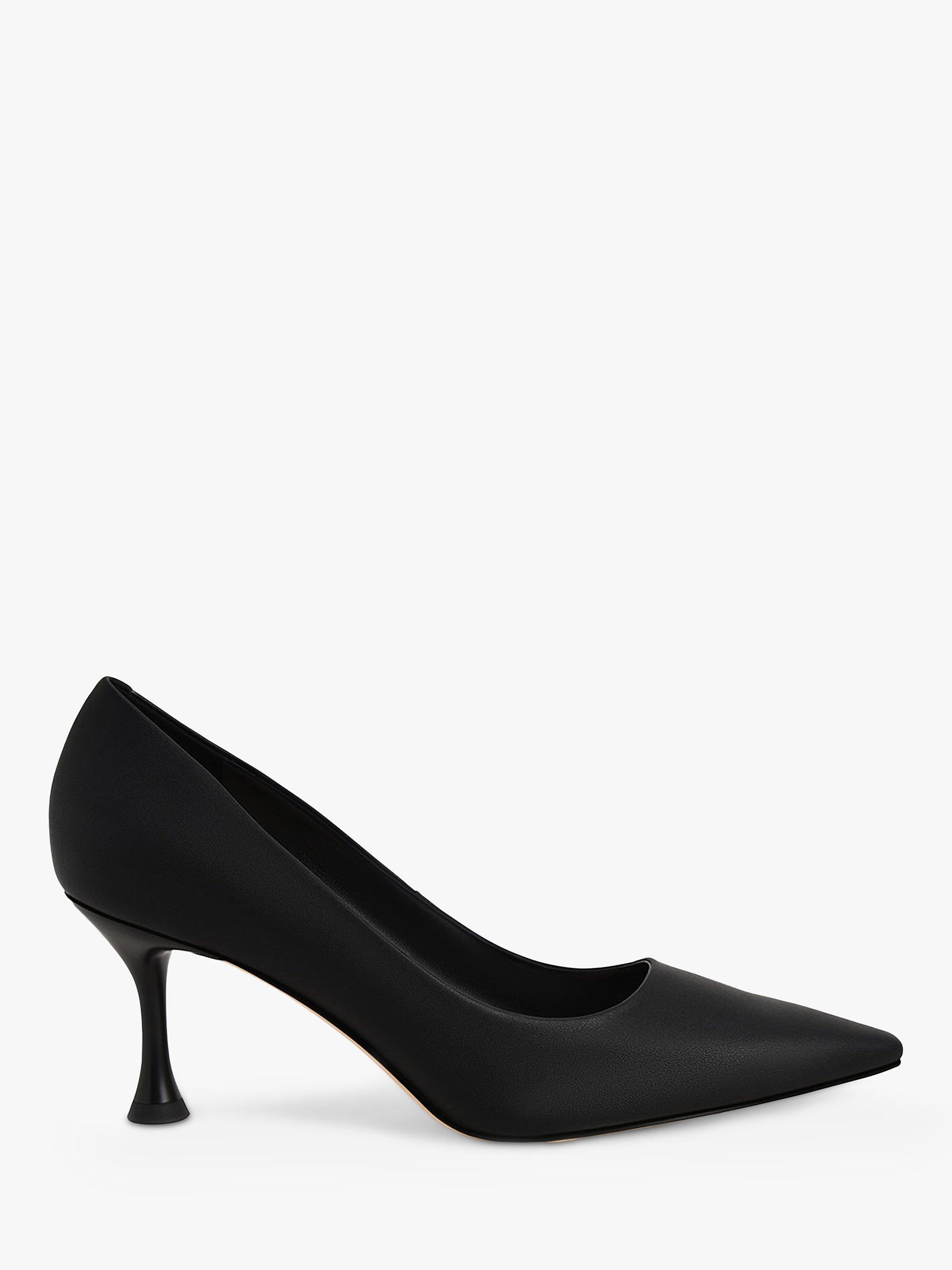 Black kitten heel court shoes best sale