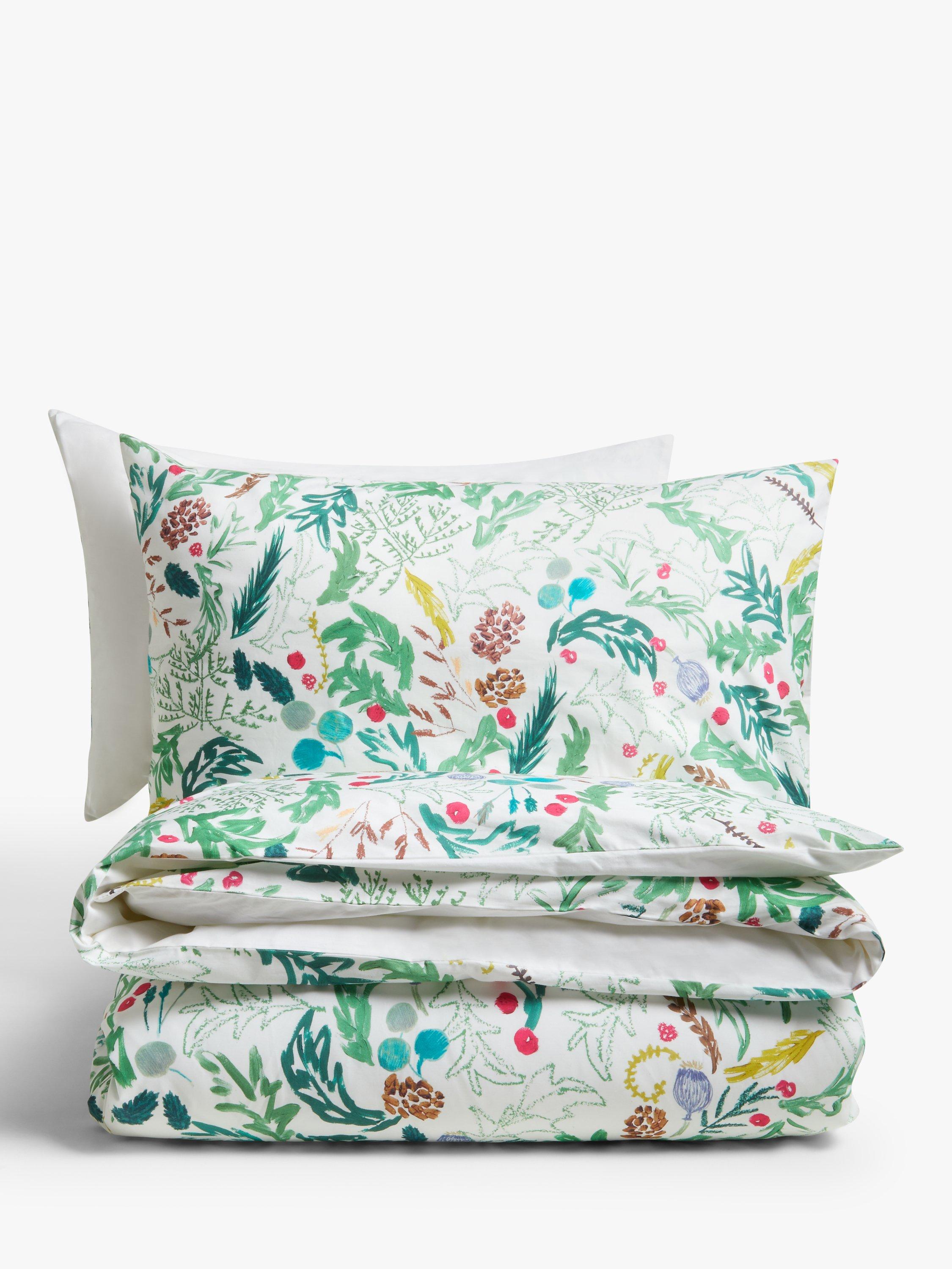 John Lewis Christmas Berry Foliage Duvet Cover Set