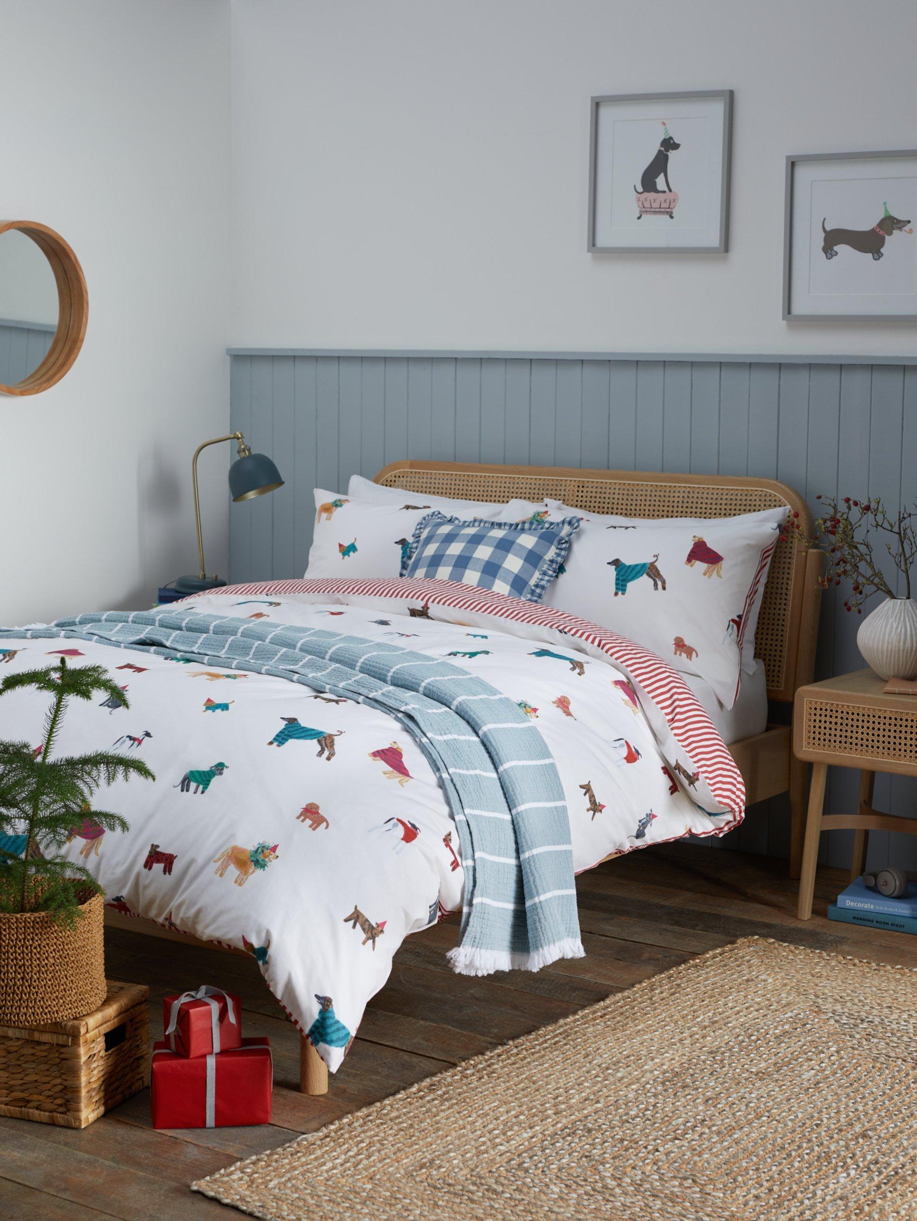 Christmas dog duvet cover online