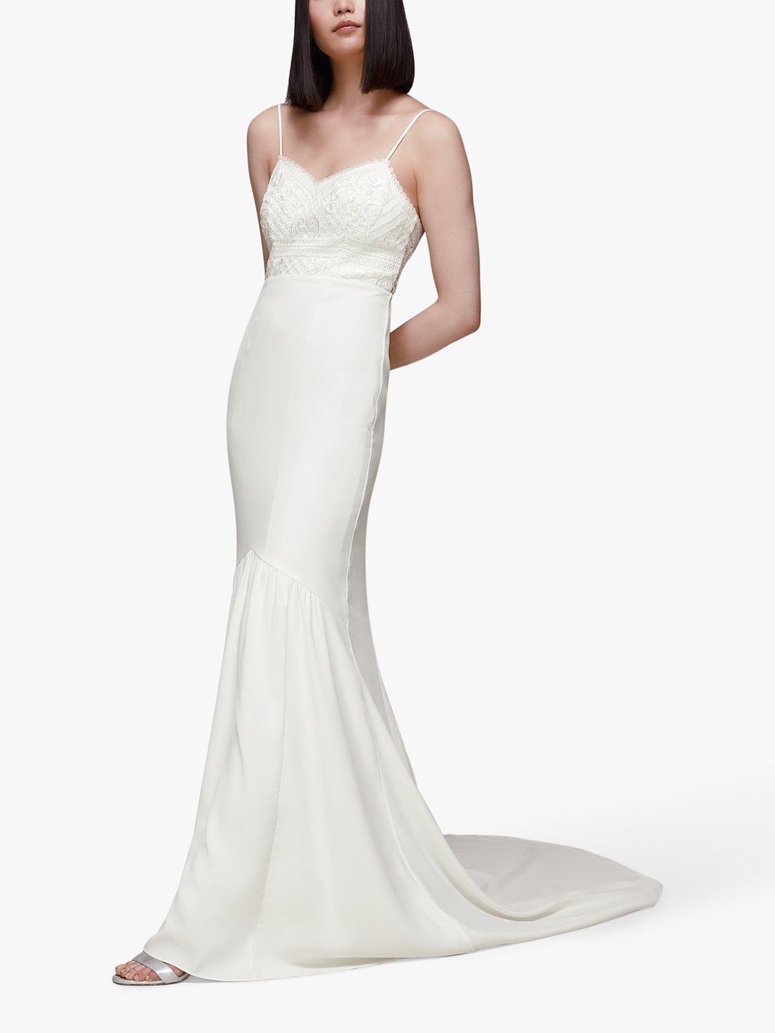 Whistles Sylvie Bodice Wedding Dress, Ivory