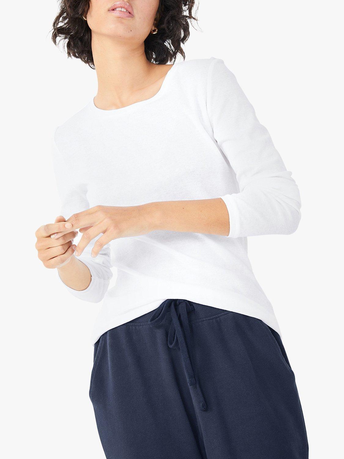 HUSH Second Skin Long Sleeve Top, White