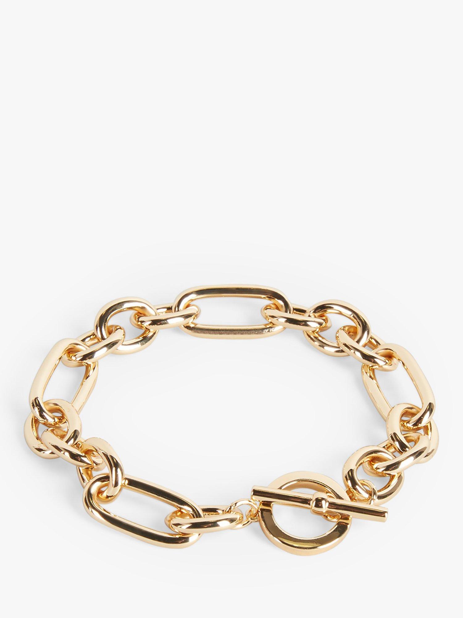 HUSH Ionia T-Bar Chain Bracelet, Gold