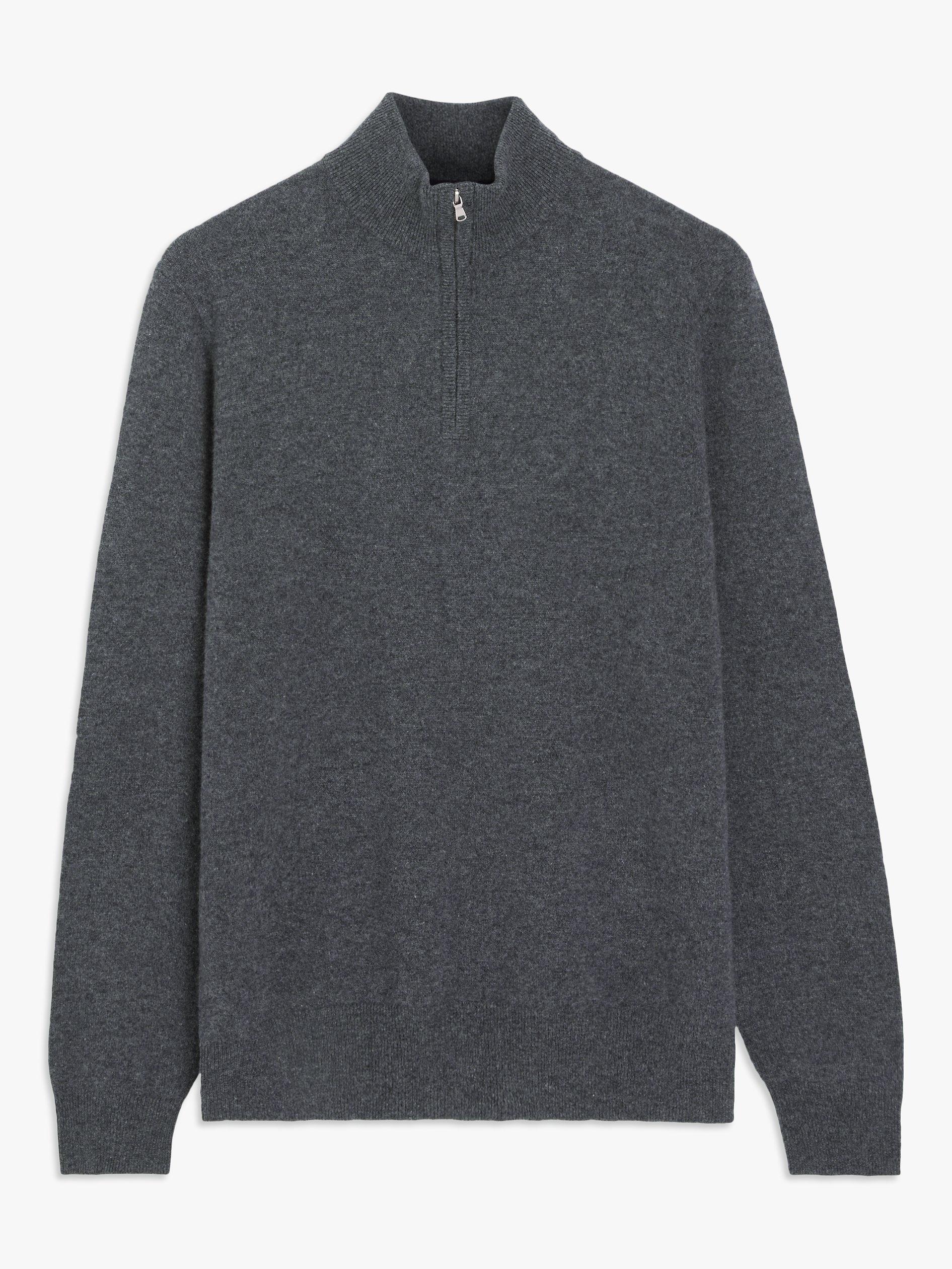 John lewis mens half zip jumper sale