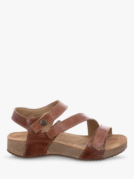 Josef Seibel Tonga 25 Leather Triple Strap Sandals, Camel