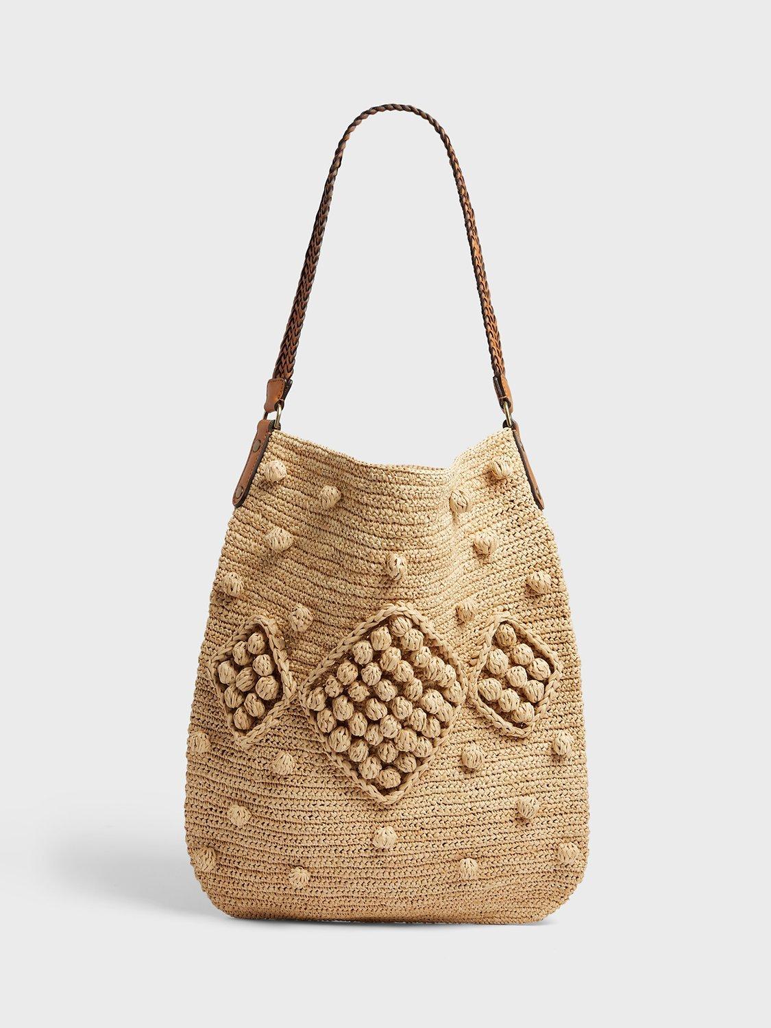 Gerard Darel Josie Raffia Tote Bag, Natural