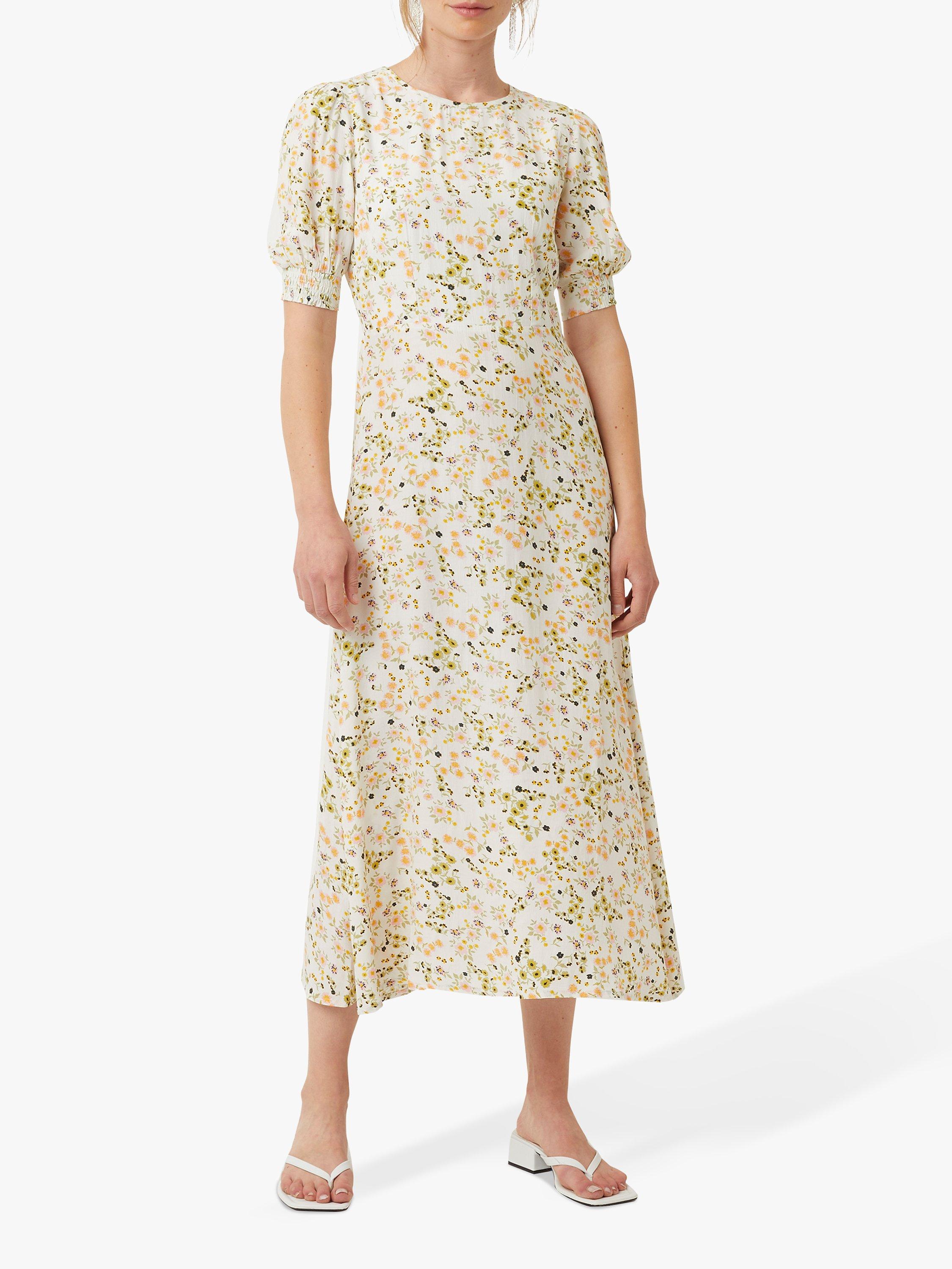 Great Plains Spring Ditsy Print Midi Dress, Tea/Multi