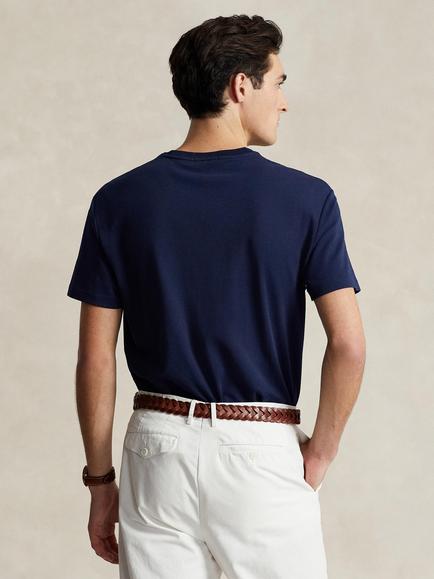 Polo Ralph Lauren Pima Cotton Crew Neck T-Shirt - view 2, French Navy