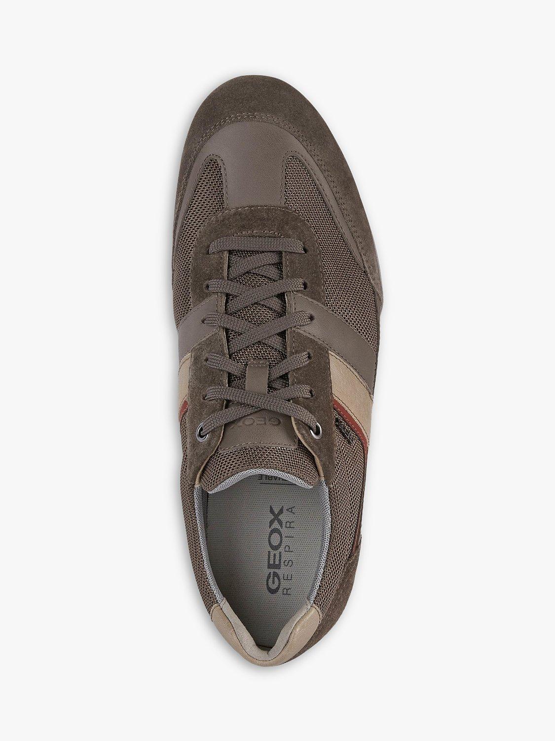 Product image 5 of 6, which shows Geox Wells Leather Trainers, Dove Grey, 8