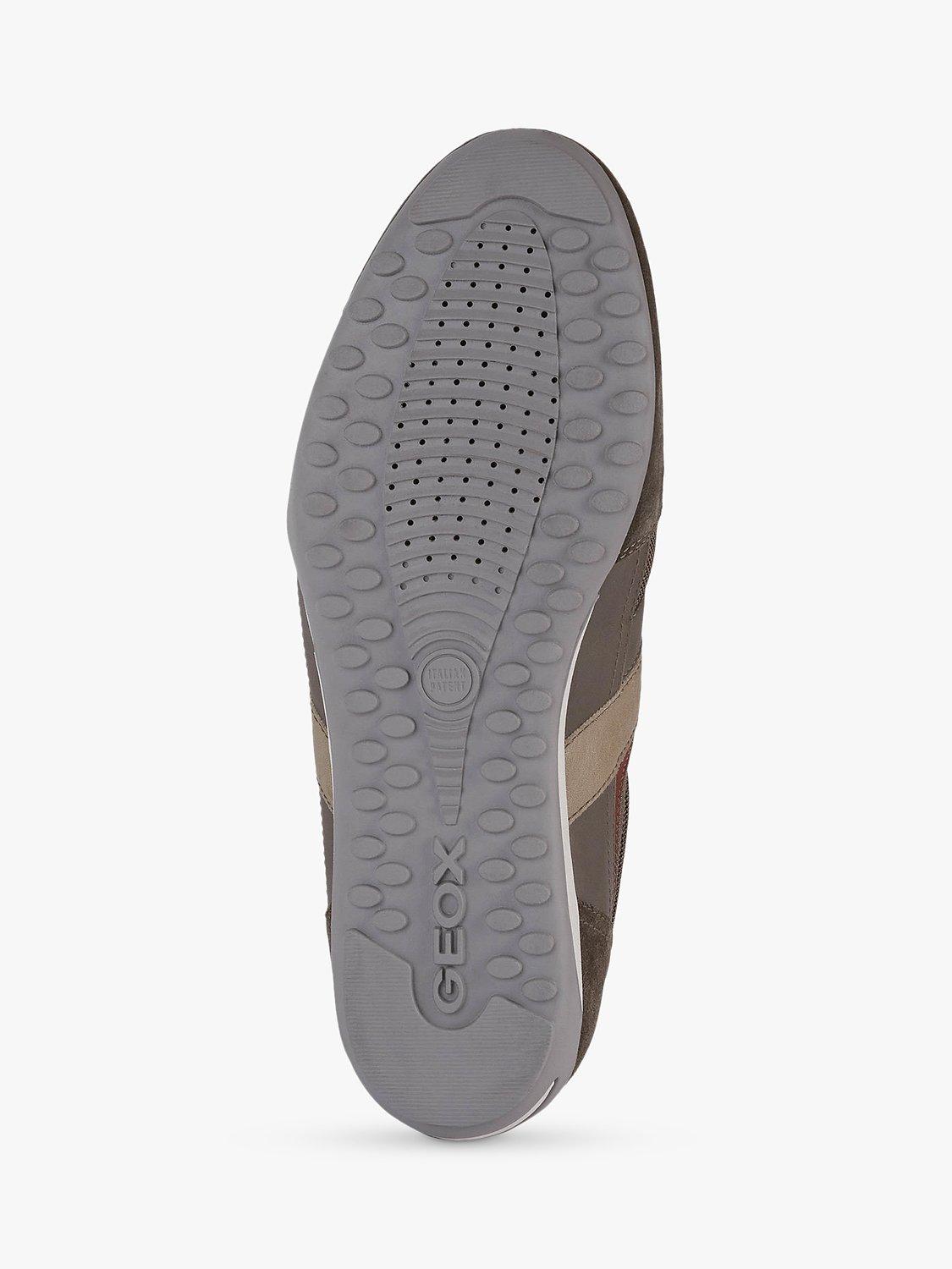 Product image 6 of 6, which shows Geox Wells Leather Trainers, Dove Grey, 8