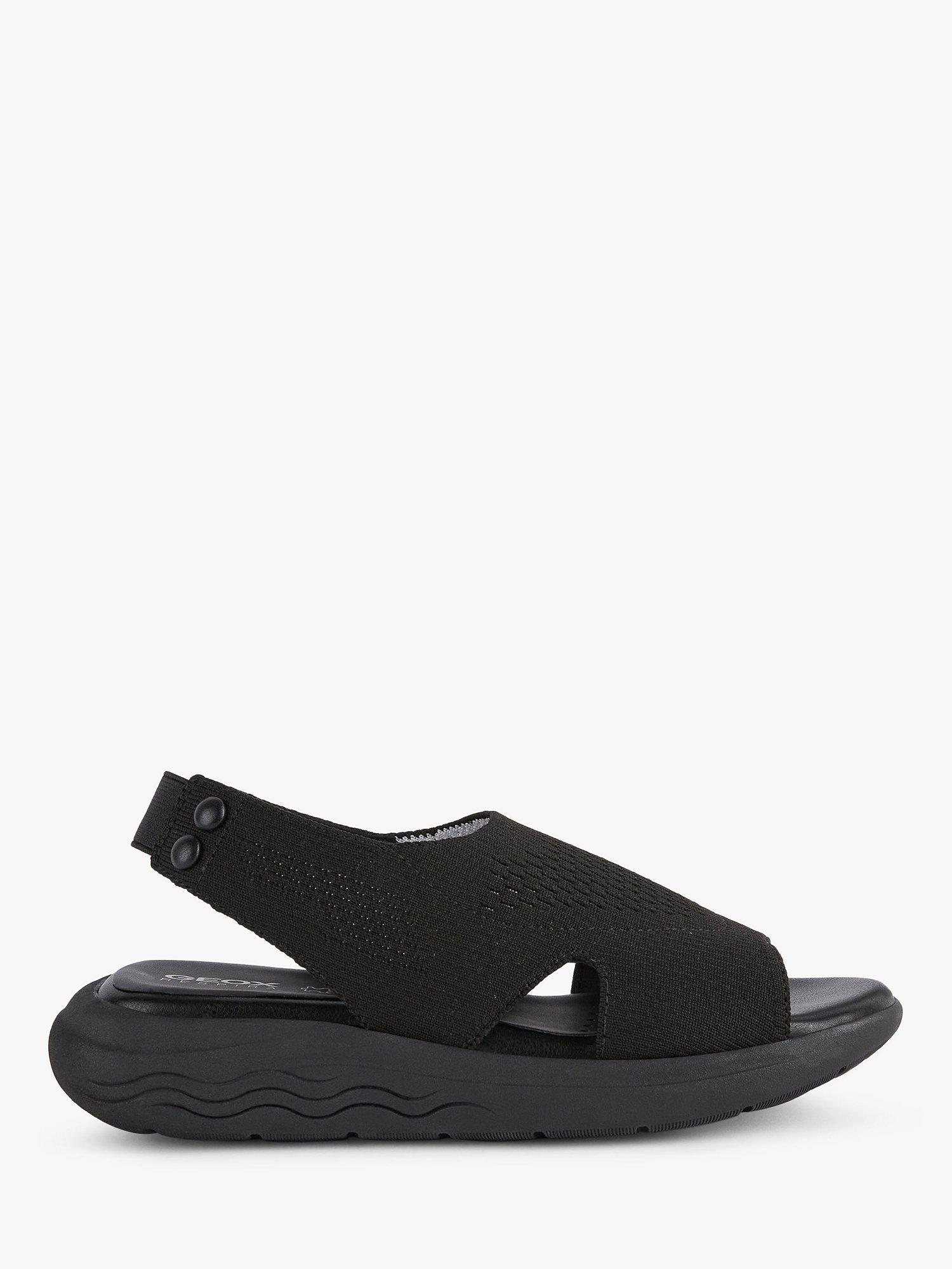 Geox D Spherica EC5 Footbed Sandals, Black, 4
