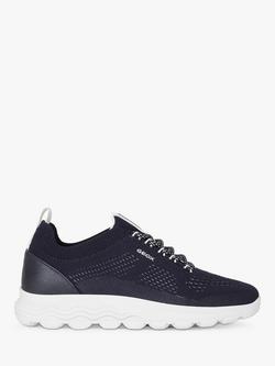 Geox Spherica Wide Fit Trainers, Navy