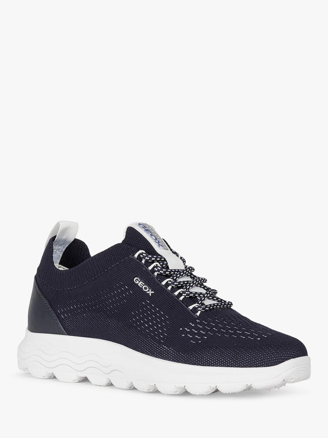 Product image 2 of 7, which shows Geox Spherica Wide Fit Trainers, Navy, 7