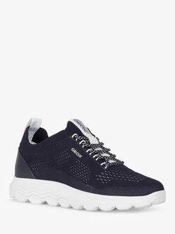 Geox Spherica Wide Fit Trainers - view 2, Navy